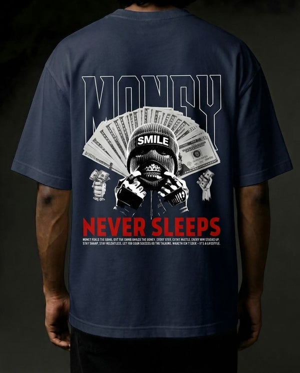 Money Never Sleep X Wolvenix Oversized T-shirt