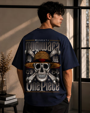 One piece pirate X Wolvenix oversized T-shirt
